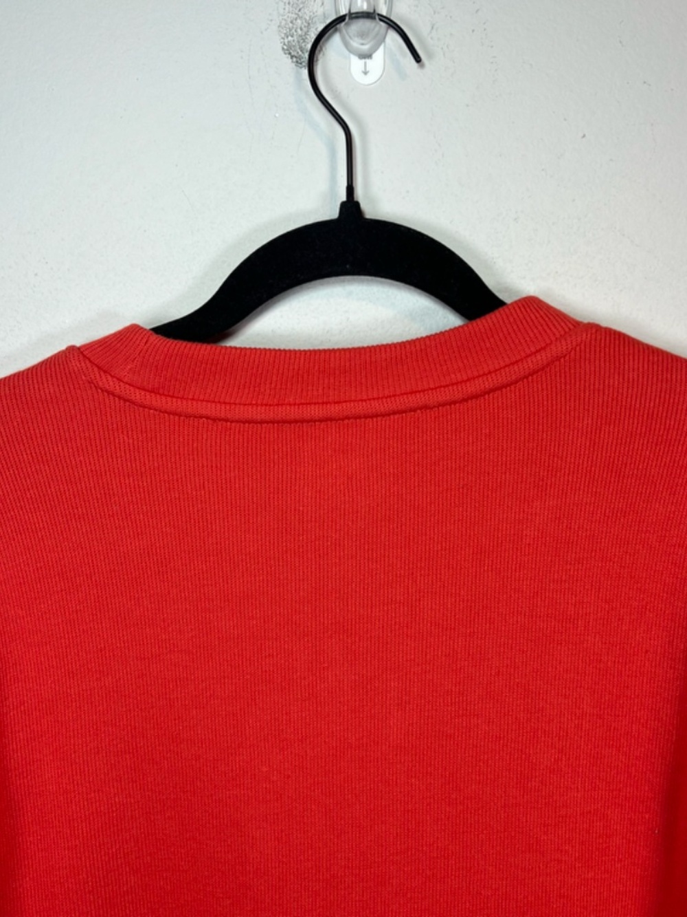 Duluth Trading Co. Ribbed Crewneck Sweatshirt  Orange Pockets Cotton  NEW Medium - Picture 10 of 13